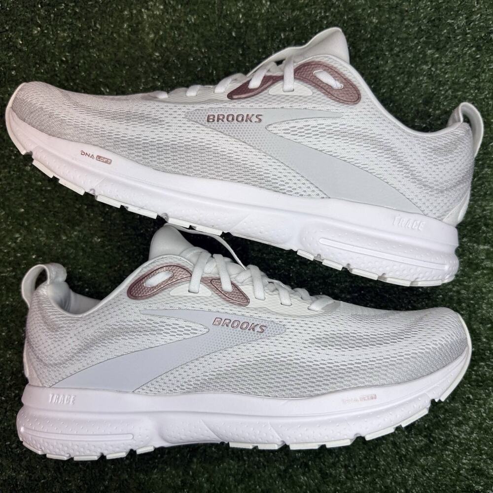 Brooks Trace 4 White Rose Women 11 Running Shoes 120441-1B-192